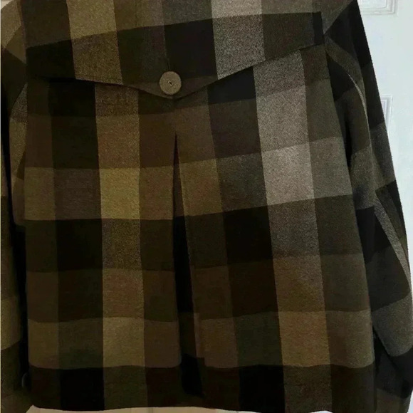 Liz Claiborne Plaid Peacoat Size Small - Picture 6 of 7